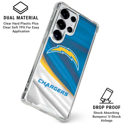 NFL Los Angeles Chargers Galaxy S25 Ultra Clear Case